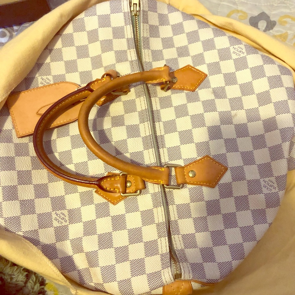 LOUIS VUITTON SPEEDY 35 DAMIER AZURE BAG